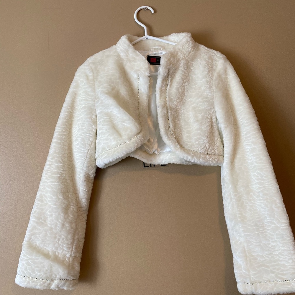 Cream Colour party blazer/sweater size xs/s